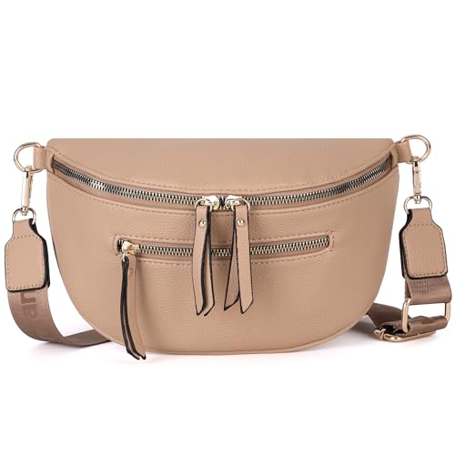 Montana West Crossbody Bags Bum Bag for Women Girls Large Sling Bag with Adjustable Strap and Coin Purse