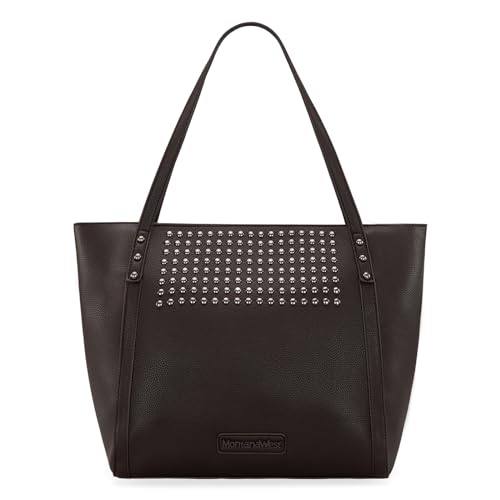 Montana West Tote Bag for Women Rivets Purses and Handbags Shoulder Bag with Zipper
