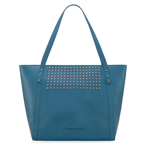 Montana West Tote Bag for Women Rivets Purses and Handbags Shoulder Bag with Zipper