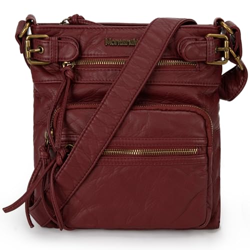 Montana West Crossbody Bag for Women Multi Pocket Shoulder Bags Medium Travel Purses Ultra Soft Washed Leather