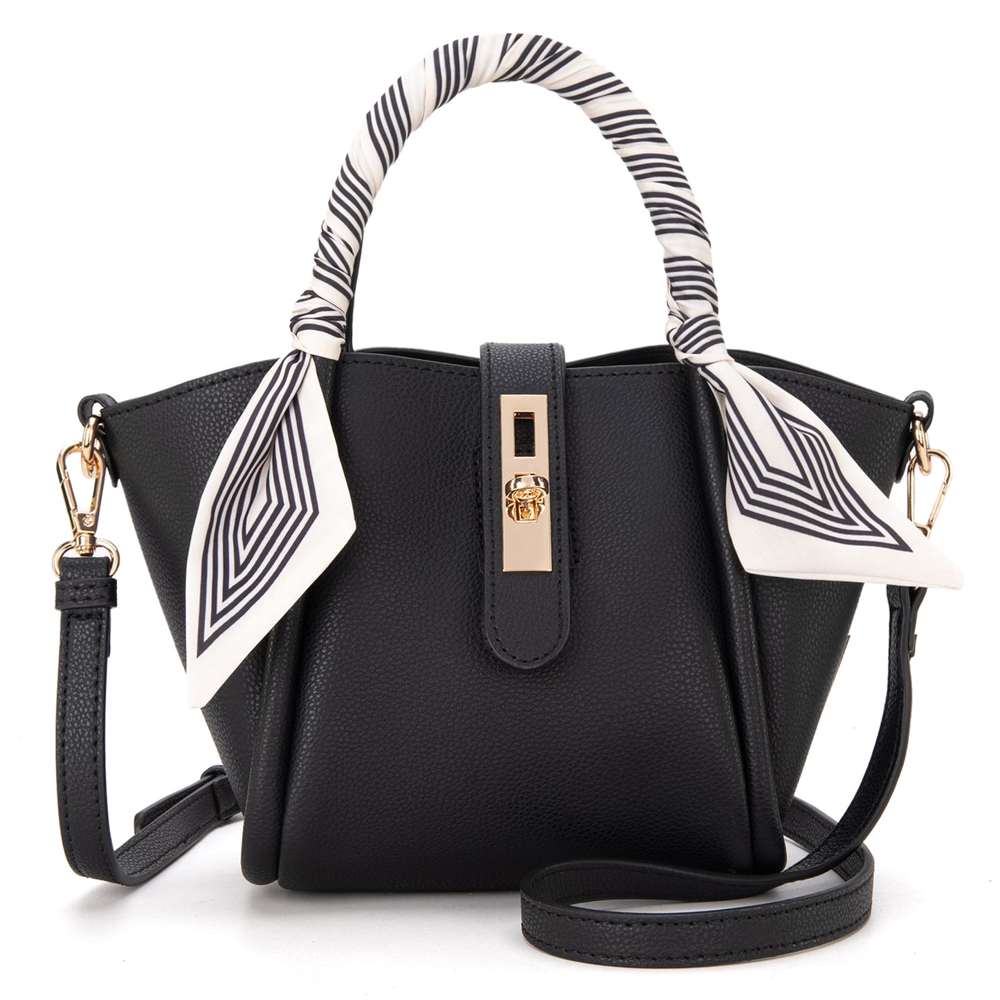 MC-406 Milan Chiva Small Tote Hand Bag Purse with Pouch for Women