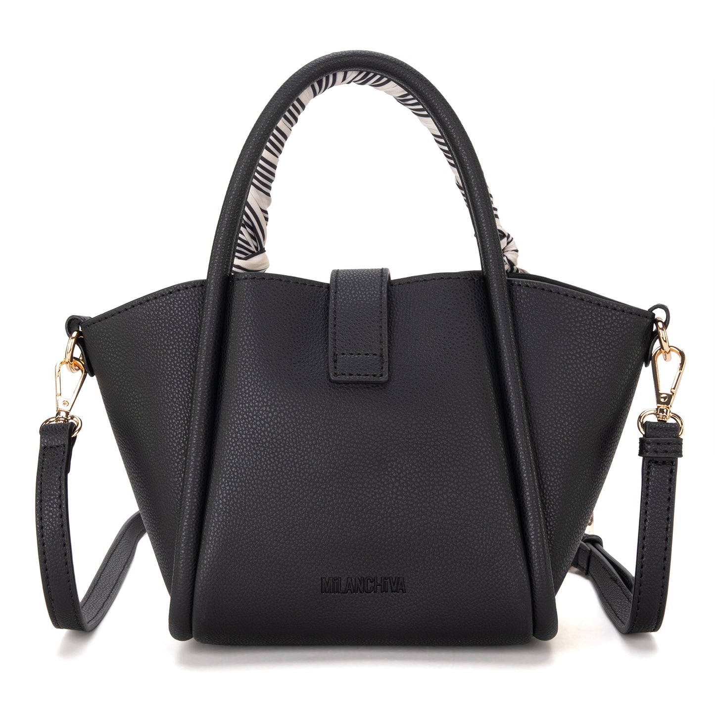 MC-406 Milan Chiva Small Tote Hand Bag Purse with Pouch for Women