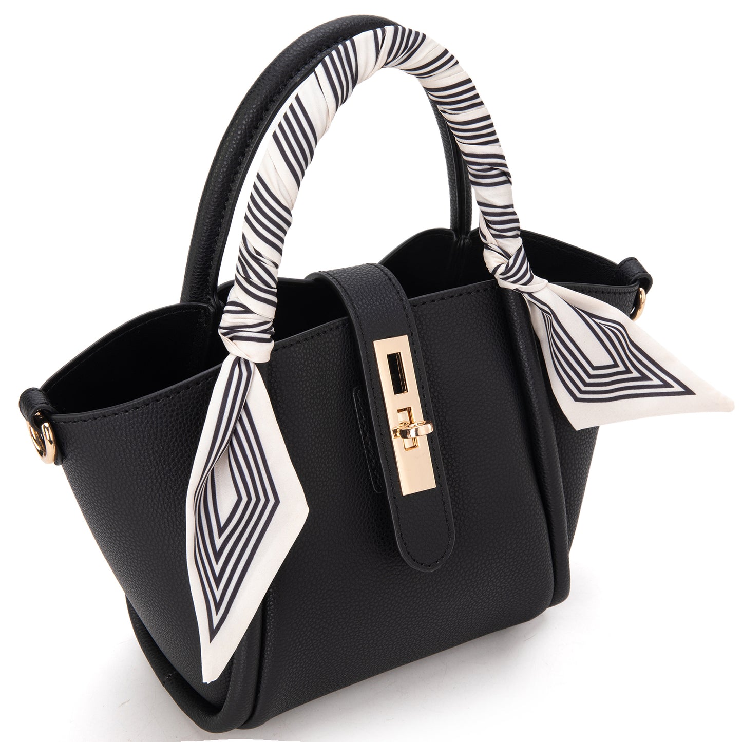 MC-406 Milan Chiva Small Tote Hand Bag Purse with Pouch for Women