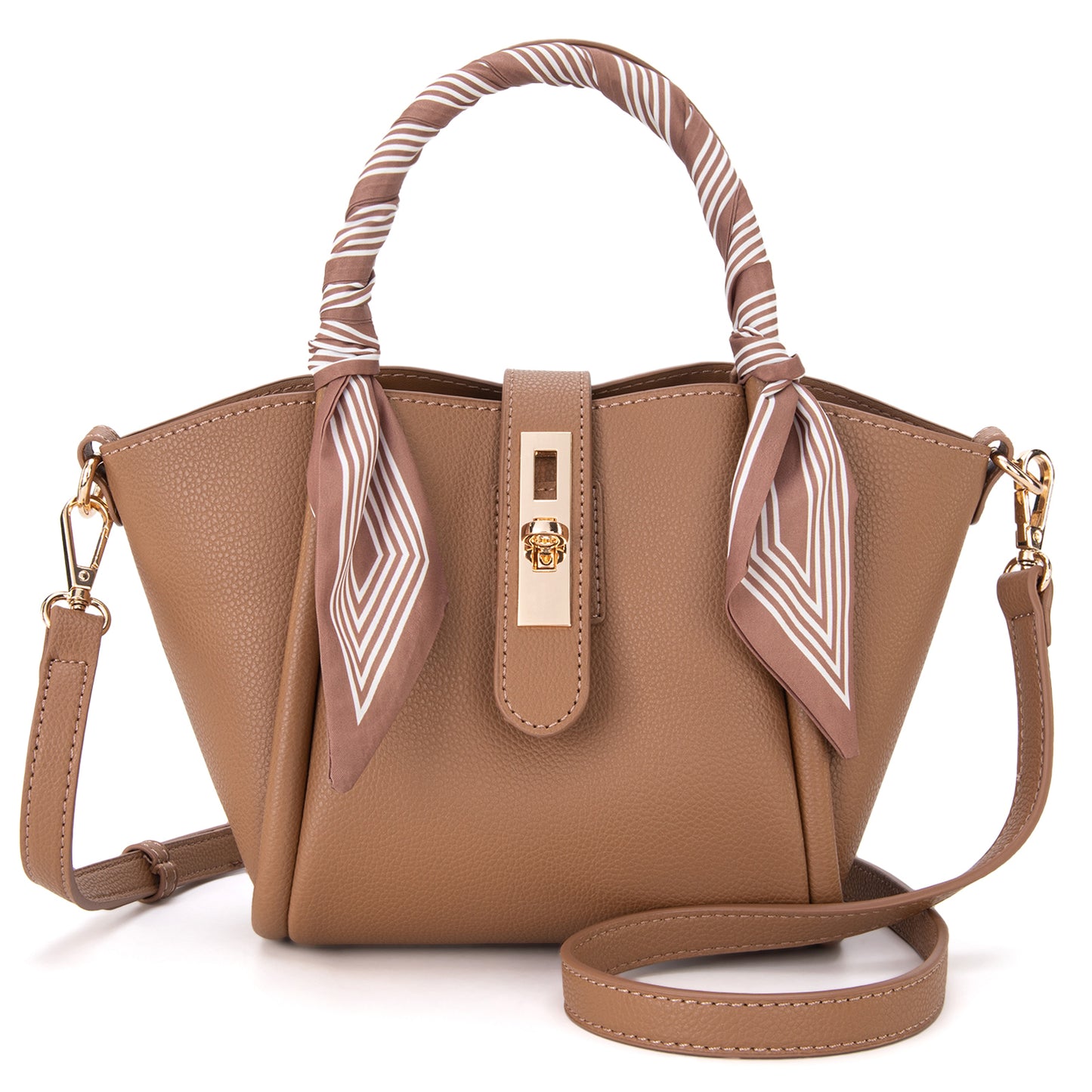 MC-406 Milan Chiva Small Tote Hand Bag Purse with Pouch for Women