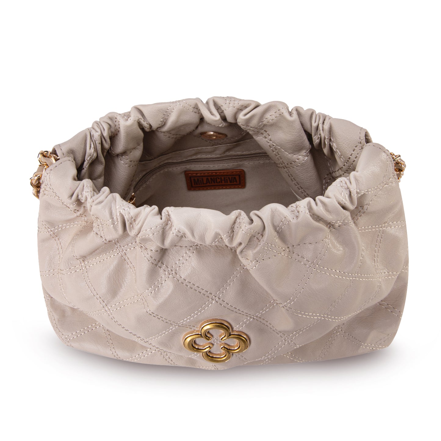 MC-411 Milan Chiva Gold Chain Strap Small Dumpling Bag For Women