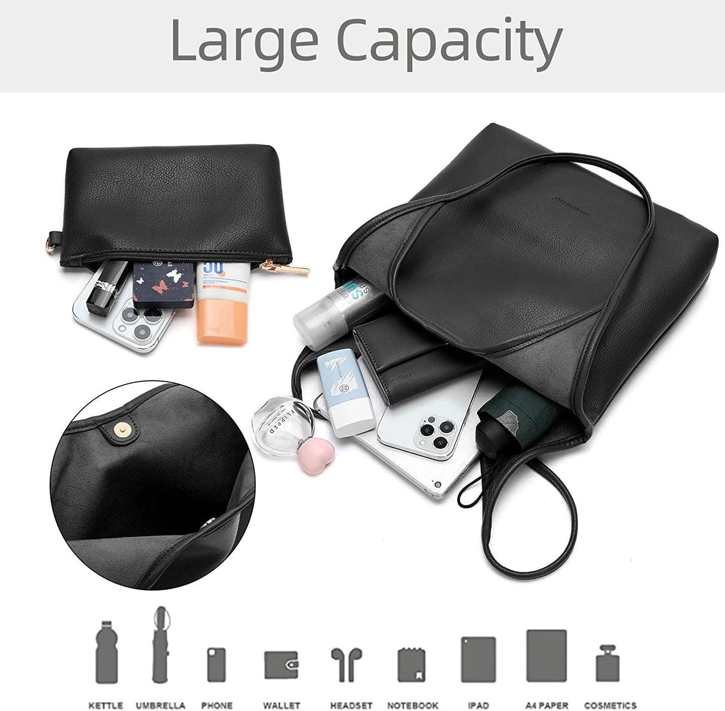 Montana West Cowhide Leather Small Clutch Wristlet Western Mini Tote Bag