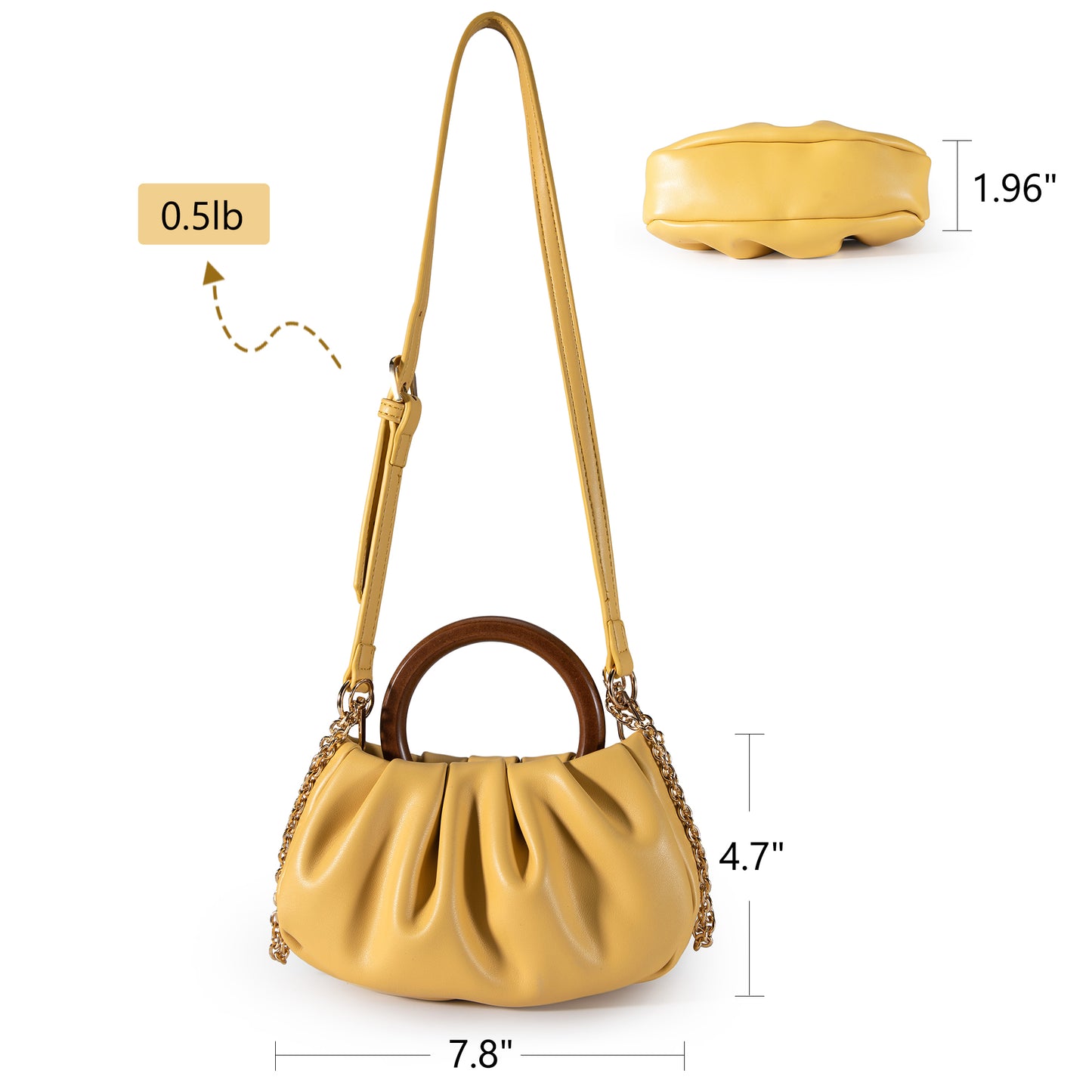 MC-1007 Milan Chiva Cloud Pouch Bag