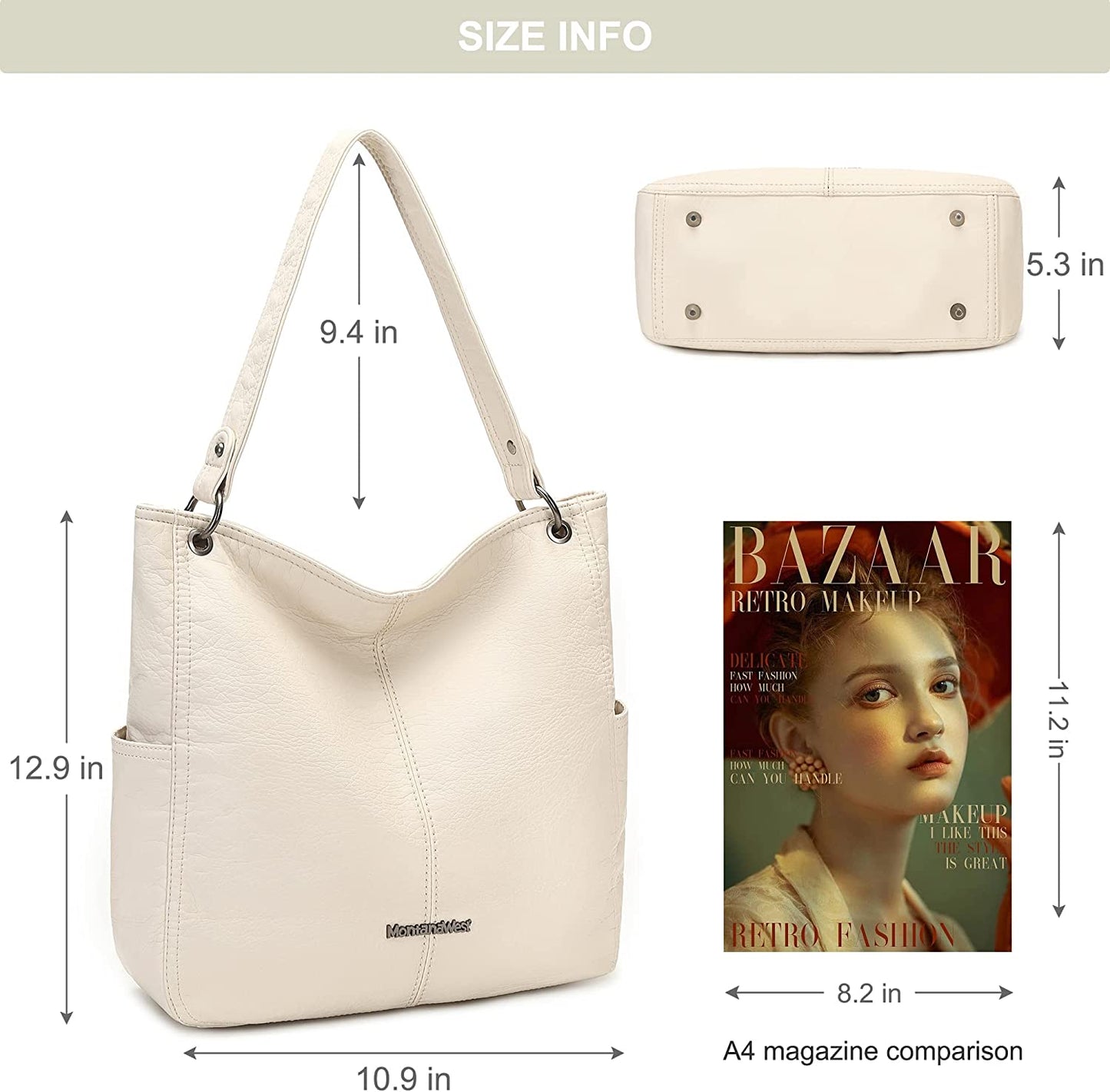 Montana West Hobo Purse for Women 2pc Handbag Set Shoulder Bag