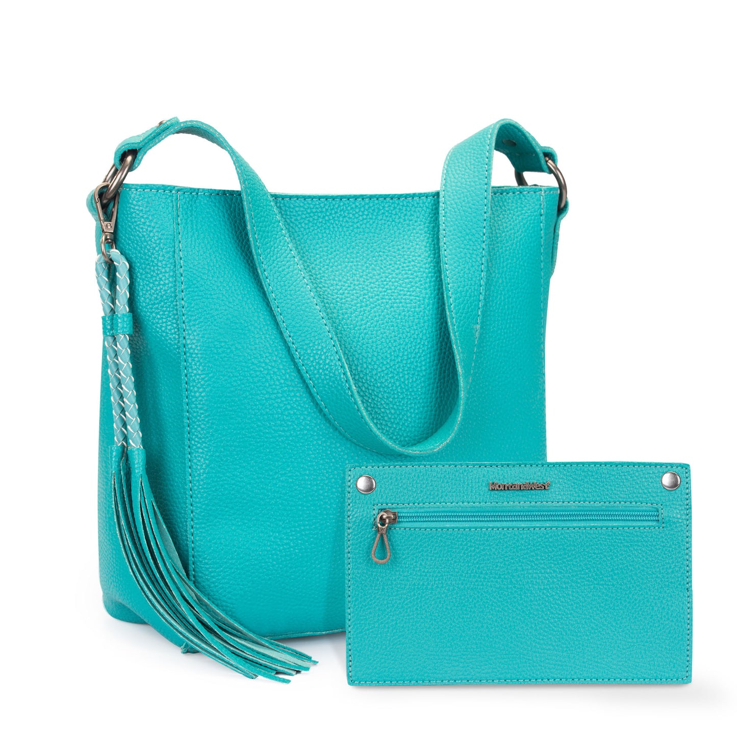 Montana West Vegan Leather Shoulder Bucket Bags Large Tote Bags