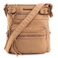 Montana West Crossbody Bag for Women Multi Pocket Shoulder Bags Medium Travel Purses Ultra Soft Washed Leather