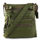 Montana West Crossbody Bag for Women Multi Pocket Shoulder Bags Medium Travel Purses Ultra Soft Washed Leather