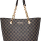 Montana West Handbags for Women Chain Shoulder Vegan Leather Tote Bag Top Handle Handbag