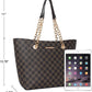 Montana West Handbags for Women Chain Shoulder Vegan Leather Tote Bag Top Handle Handbag