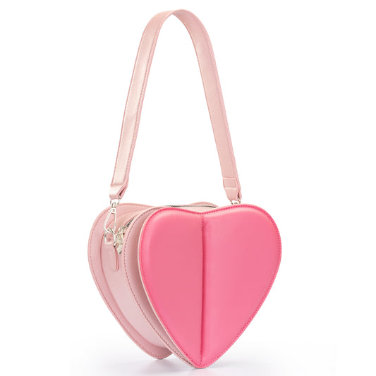 MC-1024 Milan Chiva Heart Shaped Mini Clutch Handbag and Purse