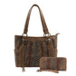 Montana West Leather Concealed Carry Tote Bag Western Style Shoulder Bag Handbag