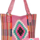 Montana West Women's Aztec Tapestry Concealed Carry Tote Vegan Leather Purses