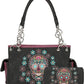 Montana West Sugar Skull Collection Concealed Carry Tote Bag