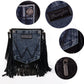 Wrangler Western Cowgirl Fringe Purse Women's Vintage Denim Leather Crossbody