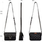 Wrangler Women's Buckle Crossbody Quilted PU Leather Shoulder Purse