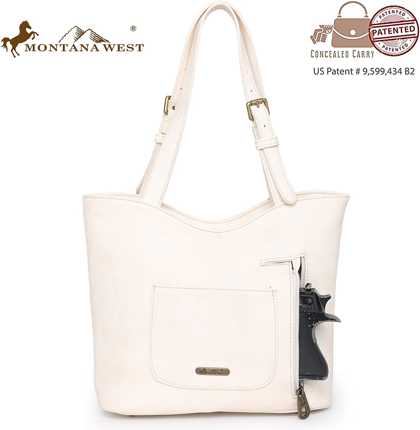 Montana West Western Handbag for Women Leather Embroided Shoulder Bag