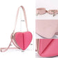 MC-1024 Milan Chiva Heart Shaped Mini Clutch Handbag and Purse