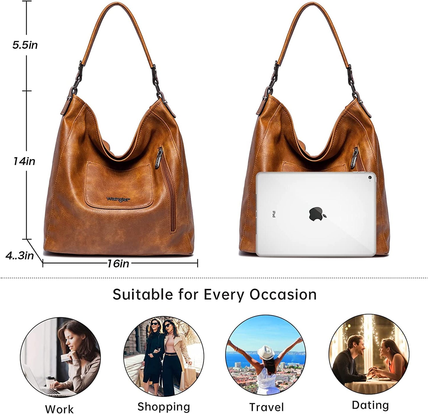 Wrangler Purses for Women Conceal Carry Purses and Handbags for Women