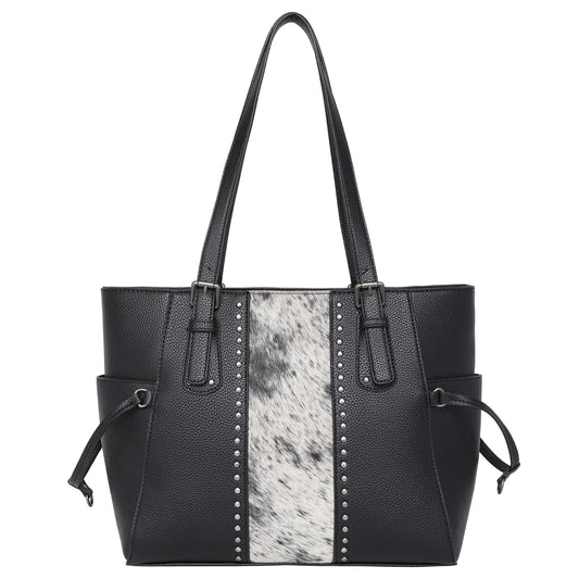 Trinity Ranch Hair on Hide Leather Concealed Carry Tote Bag