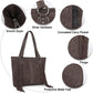 Montana West Leather Wide Tote Bag for Women