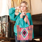 Montana West Women's Aztec Tapestry Concealed Carry Tote Vegan Leather Purses