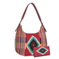 Montana West Women's Aztec Tapestry Concealed Carry Tote Vegan Leather Purses