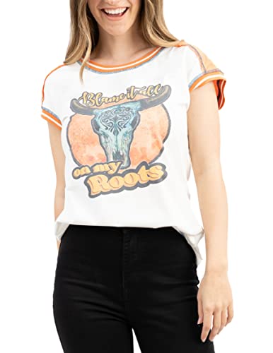 Montana West Women's Cowgirl Graphic Tees Vintage Country Crew Neck Short Sleeve Top