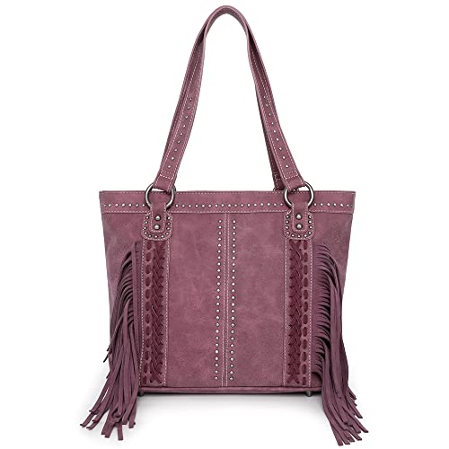 Montana West Leather Wide Tote Bag for Women