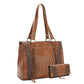 Trinity Ranch Tooling Collection Concealed Carry Fringe Tote for Women