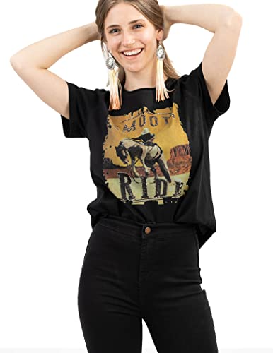 Montana West Women’s Western Graphic Tee Vintage Casual T Shirt