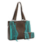 Trinity Ranch Tooling Collection Concealed Carry Fringe Tote for Women