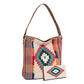 Montana West Women's Aztec Tapestry Concealed Carry Tote Vegan Leather Purses