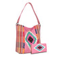 Montana West Women's Aztec Tapestry Concealed Carry Tote Vegan Leather Purses