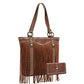 Montana West Embroidered Fringe Collection Concealed Carry Tote