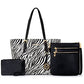 Montana West 3 pcs Handbag Set Leopard Print Tote Bag