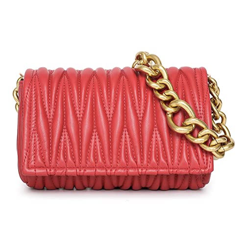 Montana West Quilted Purse for Women Chunky Chain Purses